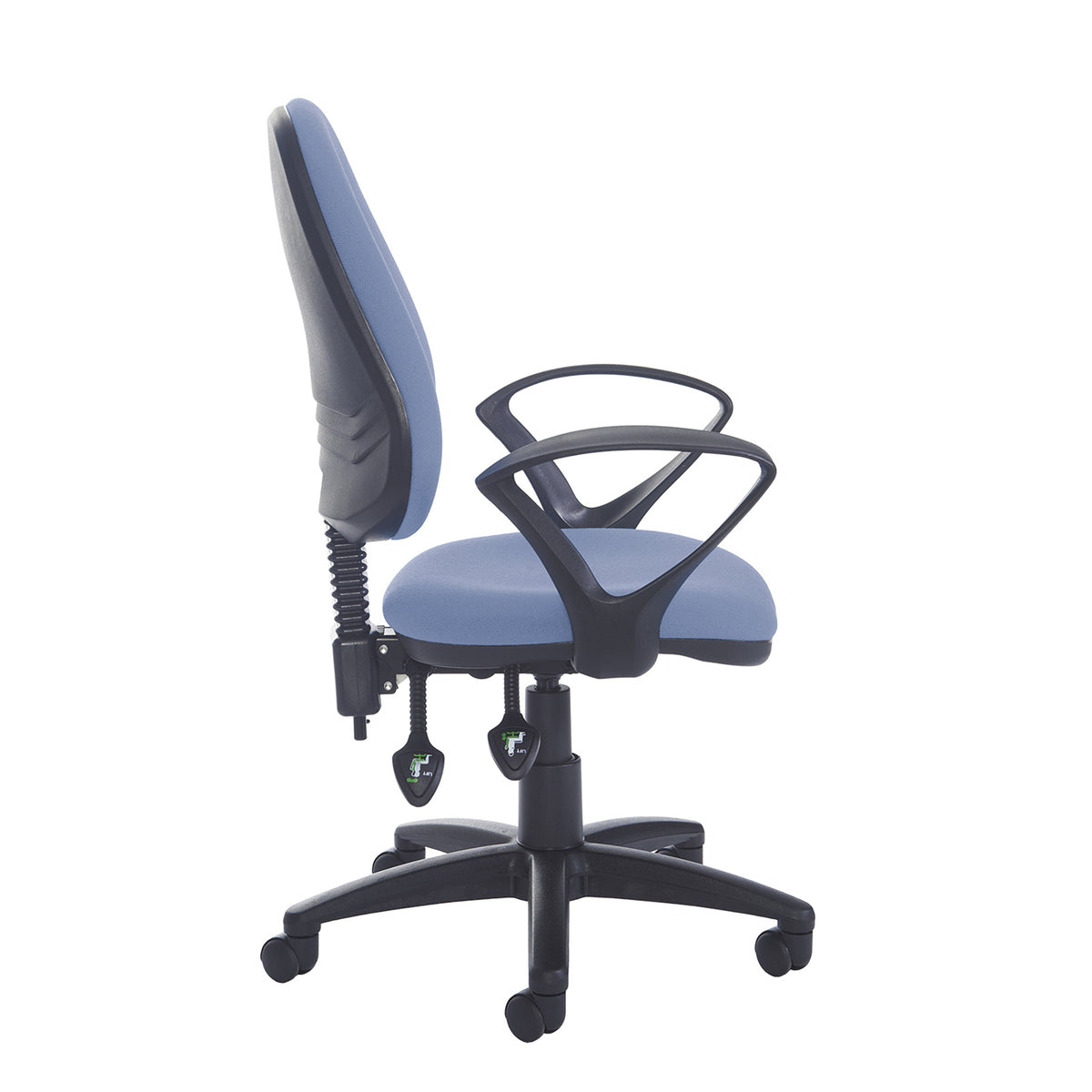 Jota High fabric back PCB operator chair with fixed arms - made to order - view 2
