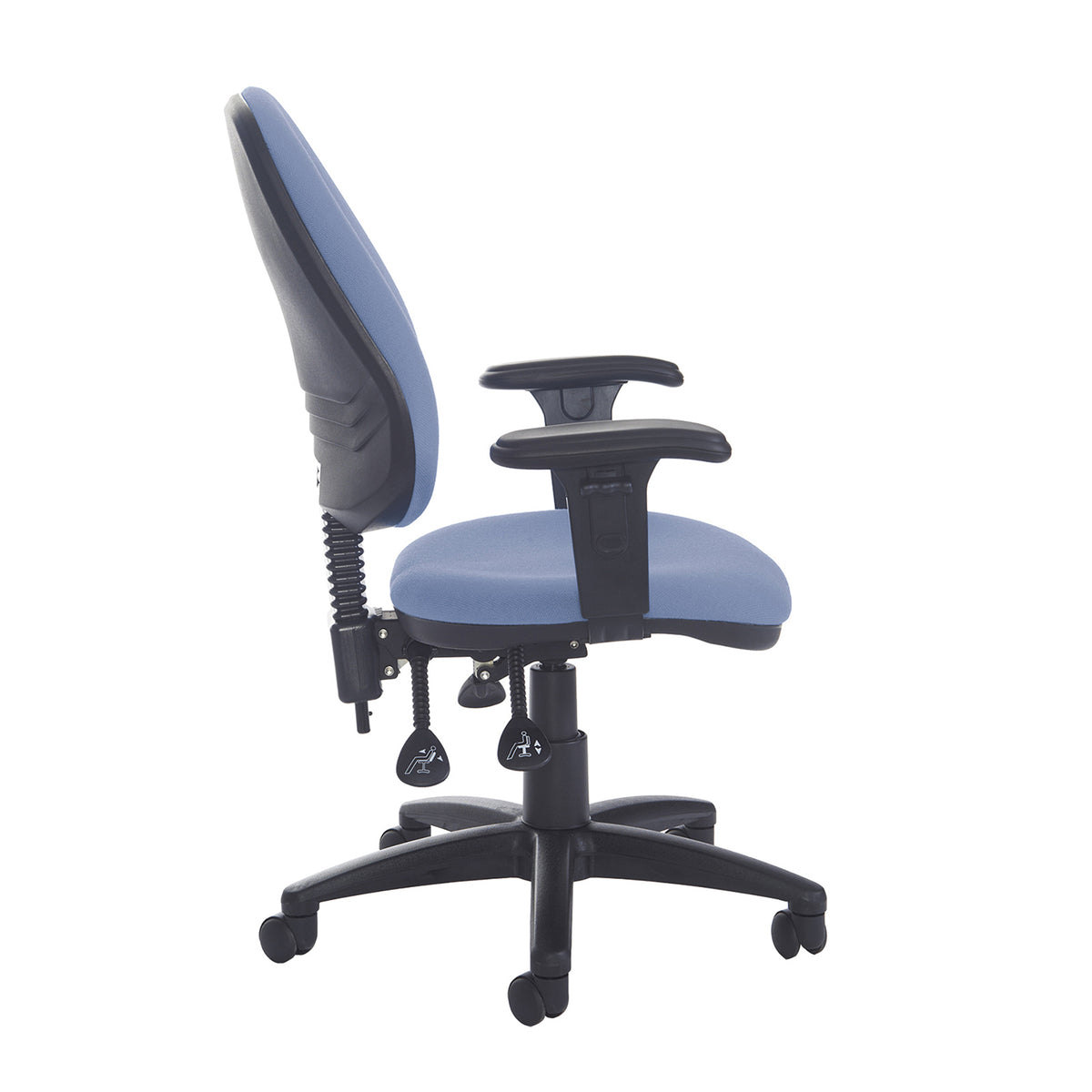Jota High fabric back PCB operator chair with adjustable arms - made to order - view 2