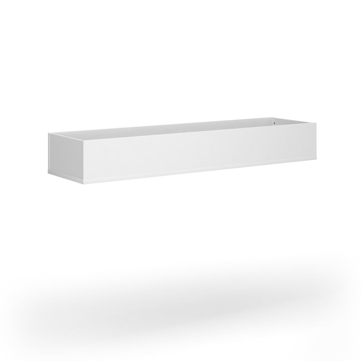 Wooden planter 1600mm wide to fit on side-by-side wooden lockers - white - view 1