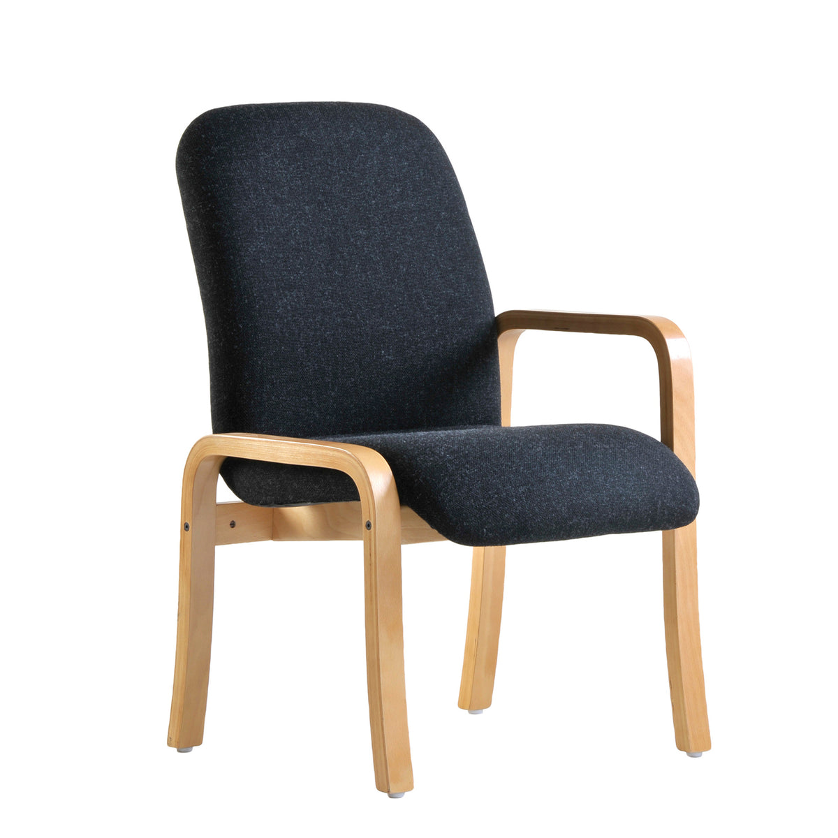 Yealm modular Beech wooden frame chair with left hand arm 540mm wide - made to order - view 1