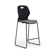 Zara - Multi-Purpose Chair Anthracite, Stool Sled Black Base - view 1