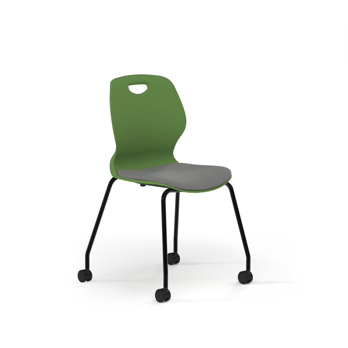 Zara - Multi-Purpose Chair Forest, 4 Legged Mobile Black Base - view 1