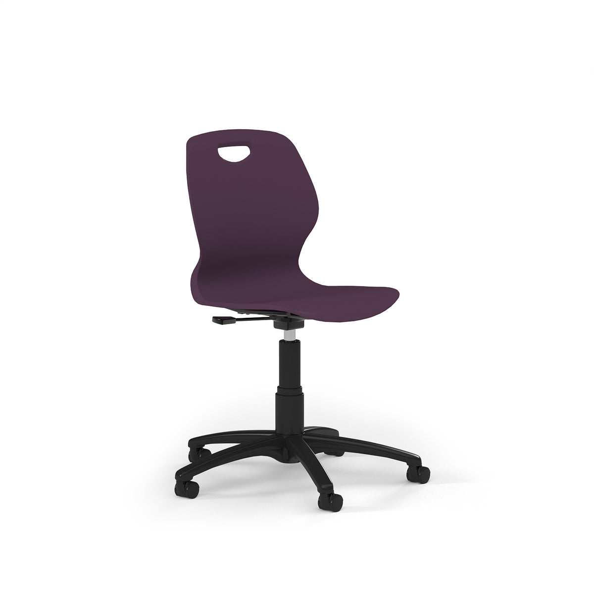 Zara - Multi-Purpose Chair Grape, 5 Star Black Swivel Base - Black - view 1