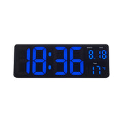Zeneth digital LED multifunctional wall or table clock - Black - view 1